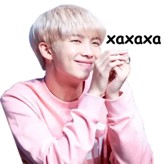 😆 915e87d5 RM kpop, rm, bts, musik, sänger, idol whatsapp sticker