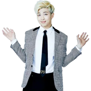👋 efc50072 RM RM, Kpop, BTS, Sänger, Promi, Porträt whatsapp sticker