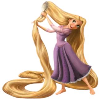 Рапунцель @StikerDi telegram stickers