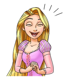 👸 33840e53 Rapunzel Tangled Рапунцель, Дисней, мультфильм, принцесса, сказка whatsapp sticker