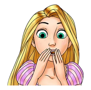 👸 ee6e8f33 Rapunzel Tangled Рапунцель, Дисней, Рапунцель: Запутанная история, мультфильм, персонаж, принцесса whatsapp sticker