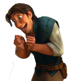 😀 4fea00bb Flynn Rider Tangled disney, flynn rider, tangled, cartoon, animated whatsapp sticker