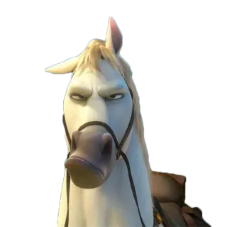 😏 c852c307 Maximus Tangled horse, disney, cartoon, animal whatsapp sticker