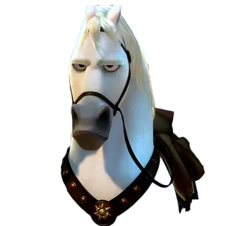 ☺️ d14097ca Maximus Tangled horse, disney, cartoon, tangled, animal whatsapp sticker