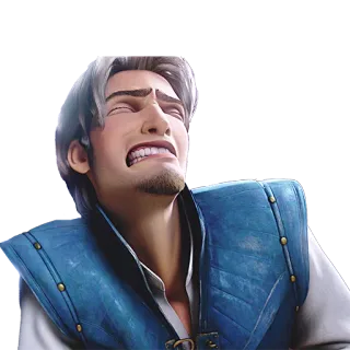 😫 e133c410 Flynn Rider Tangled disney, tangled, flynn rider, reaction, meme, funny whatsapp sticker