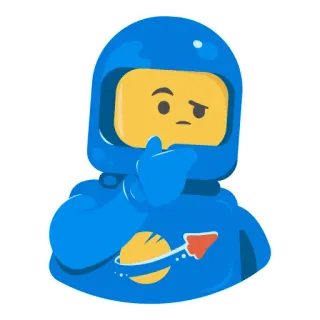 🤔 59b0b7db Lego Spaceman Lego, Astronaut, Astronaut, Mainan, Kartun, Luar angkasa, Planet telegram sticker