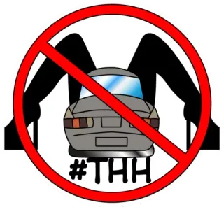 😡 bf9338a3 #THH รถ, สติกเกอร์, ห้าม, แฮชแท็ก, ยานพาหนะ whatsapp sticker