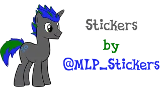 ⚙️ 32287468 pony, cartone animato, animale, unicorno telegram sticker