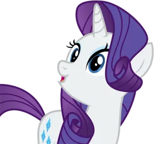 😗 4703f075 Rarity My Little Pony cartone animato, My Little Pony, Rarity, unicorno, animale, cavallo telegram sticker