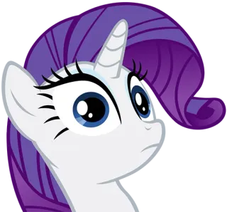 😶 b4d2d6c1 Rarity My Little Pony rarità, pony, My Little Pony, cartone animato, animato, cavallo, unicorno telegram sticker