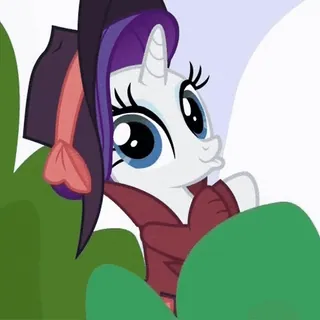 😏 715655ca Rarity My Little Pony アニメ, ポニー, ユニコーン, 魔法, 友情, レア telegram sticker