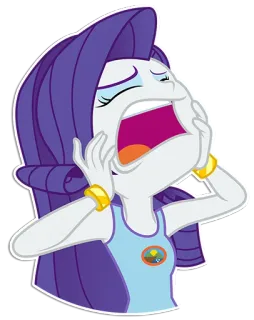😩 b9b43277 Rarity My Little Pony Dessin animé, Poney, Pleurs, Rarity, My Little Pony, Émotion, Animé telegram sticker