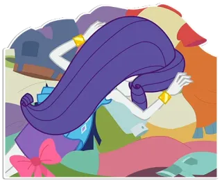 😶‍🌫️ d8751f8a Rarity My Little Pony rareté, My Little Pony, MLP, dessin animé, animé, poney telegram sticker