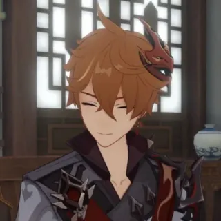 🐋 5a97559a Tartaglia Genshin Impact Anime, Gioco, Tartaglia, Genshin Impact, Personaggio telegram sticker