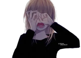 😢 20db887b SCREAM
2012.08.25 Anime, Grito, Chorando, Mangá, Triste telegram sticker
