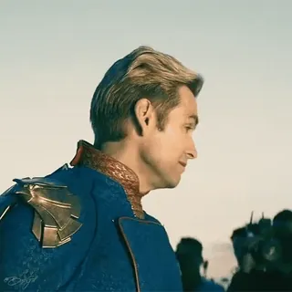 🎈 501e8c36 Homelander The Boys Superheld, Bösewicht, Blau, Umhang, Schulterpanzer telegram sticker