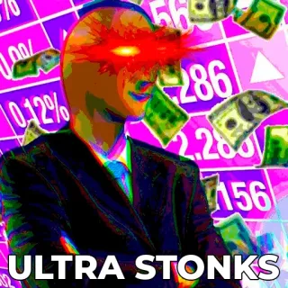 📈 6dd7f05d ULTRA STONKS Stonks, Meme, Finance, Argent, Investissement whatsapp sticker
