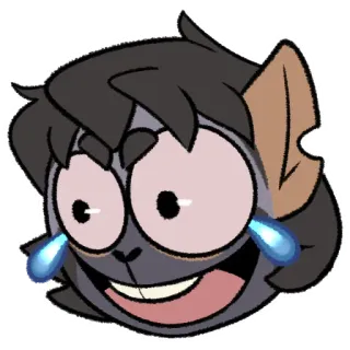 😂 5f9655a0 Cartoon, Emotie, Huilend, Blij, Gezicht, Glimlach telegram sticker