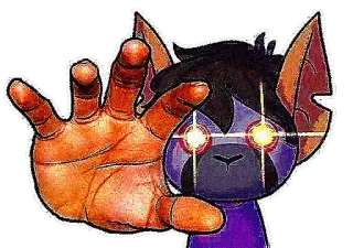 ✋ 91003698 monster, wezen, fantasie, demon, hand, illustratie telegram sticker