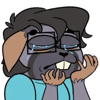 😢 bce59df4 huilen, verdrietig, tranen, cartoon, uitdrukking, emotioneel, illustratie telegram sticker