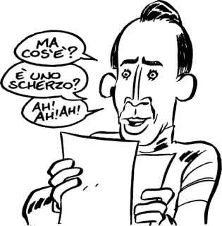 😅 16fe397d MA, COS'E?
È UNO SCHERZO?
AH! AH! AH! cartone animato, uomo, fumetto, italiano, sorpresa, espressione telegram sticker