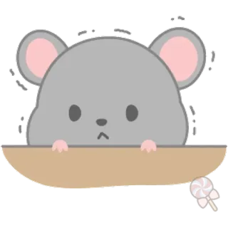 🐀 84b32aa2 mouse, cartoon, cute, animal, lollipop telegram sticker