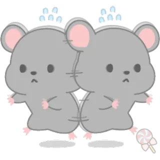 🐀 cc27ced8 mouse, cute, sticker, cartoon, animal, kawaii telegram sticker