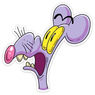 😧 d5aa14ff cartoon, mouse, animal, funny, comic telegram sticker