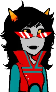 😎 16495806 Terezi Pyrope Homestuck Homestuck, Terezi Pyrope, Troll, Anime, Webcomic, Fanart telegram sticker