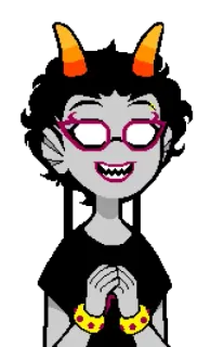 😁 6b50e1ed Vriska Serket Homestuck Homestuck, Vriska Serket, Troll, Anime, Desenho animado, Personagem telegram sticker
