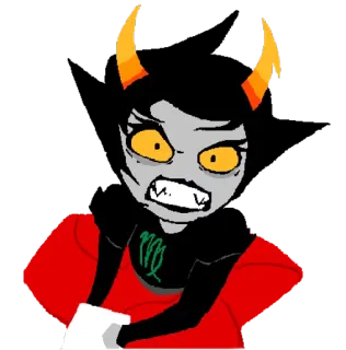 😡 78026f9a Vriska Serket Homestuck Vriska, Homestuck, personagem, fanart, anime, ilustração telegram sticker