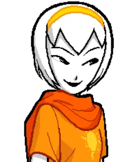 🙂 85c9e424 Rose Lalonde Homestuck Anime, Desenho animado, Personagem, Homestuck, Rose Lalonde, Garota, Cabelo branco telegram sticker