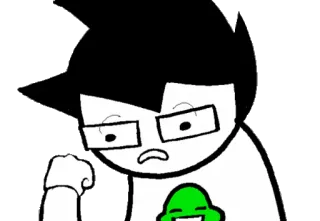 😠 a87a67dd John Egbert Homestuck Homestuck, John Egbert, Webcomic, Personagem, Desenho animado, Fanart telegram sticker