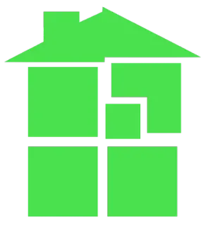 🏠 f4c30964 casa, casa, verde, edifício, arquitetura, imobiliária telegram sticker