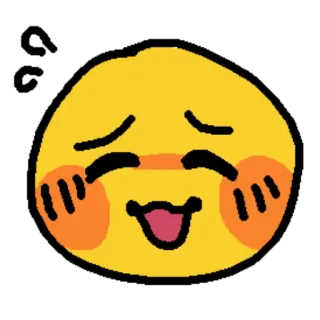 😅 7e79bc2b Emoji, Gezicht, Blij, Schattig, Blozen telegram sticker