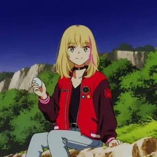 Rika by @stickers_evangelion :: @fStikBot whatsapp stickers