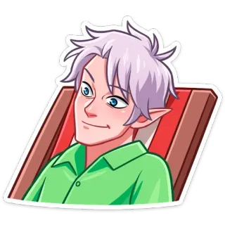 Рей и Эвер на каникулах @TgSticker telegram stickers