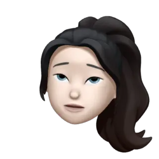 🎡 8b12b5db Memoji, Awatar, Awatar cyfrowy, Kobieta, Twarz, Emoji telegram sticker