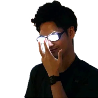 😎 d5f4316f человек, очки, солнцезащитные очки, мужчина, рука, лицо, портрет whatsapp sticker