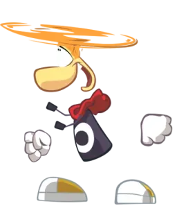 😎 b78f1f13 Rayman rayman, ตัวละคร, วิดีโอเกม telegram sticker