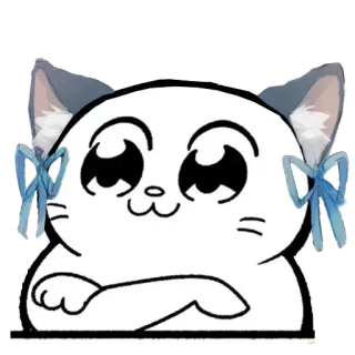 😡 42c4cf4b แมว, ลูกแมว, อนิเมะ, การ์ตูน, หู, โบว์, น่ารัก, คาวาอิ telegram sticker