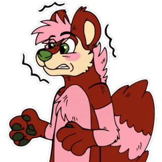 😱 4c8ef777 Furry, Animale, Cartone animato, Personaggio, Antropomorfo, Adesivo whatsapp sticker