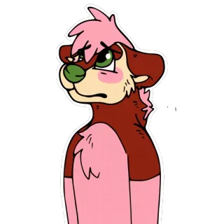 😞 924a0316 Furry, Animale, Antropomorfo, Cartone animato, Personaggio, Cane, Illustrazione whatsapp sticker
