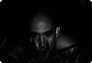 ☠️ 569b40d1 straszny, horror, mroczny, przerażający, mężczyzna, potwór telegram sticker