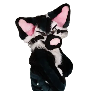 😡 0e39ed9f Furry, Costume animalier, Geste, Offensant, Doigt d'honneur telegram sticker