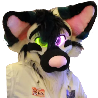 😍 232f6567 Fox Furry, Renard, Fursuit, Costume, Animal telegram sticker