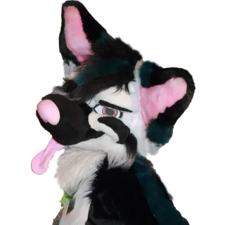 😠 38a9d911 furry, anthro, fursuit, chien, animal, costume, mascotte telegram sticker