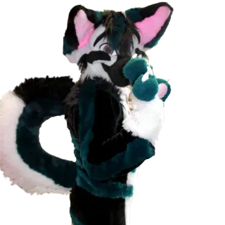 😘 c9570f32 Furry, Fursuit, Costume animalier, Anthropomorphe, Mascotte, Renard telegram sticker