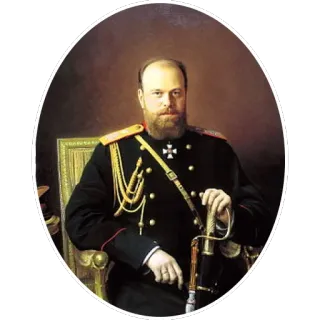 🤝 25d45f8b potret, militer, tsar, kerajaan, bersejarah, seragam telegram sticker