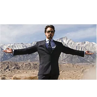😎 fcbdeabb Tony Stark iron man, robert downey jr, tony stark, suit, mountains, marvel telegram sticker